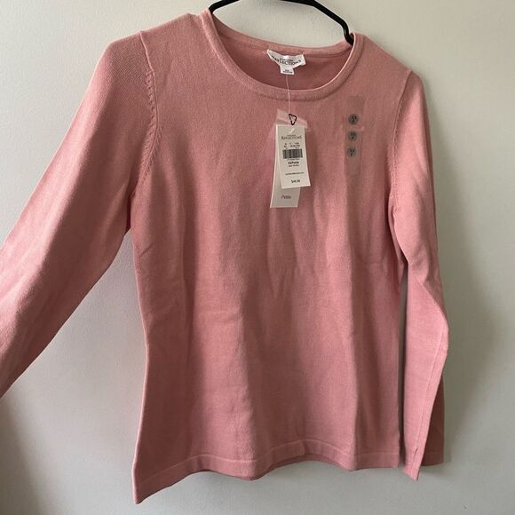 NWT pastel pink cotton sweater - Picture 1 of 4